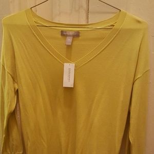 Bright yellow sweater